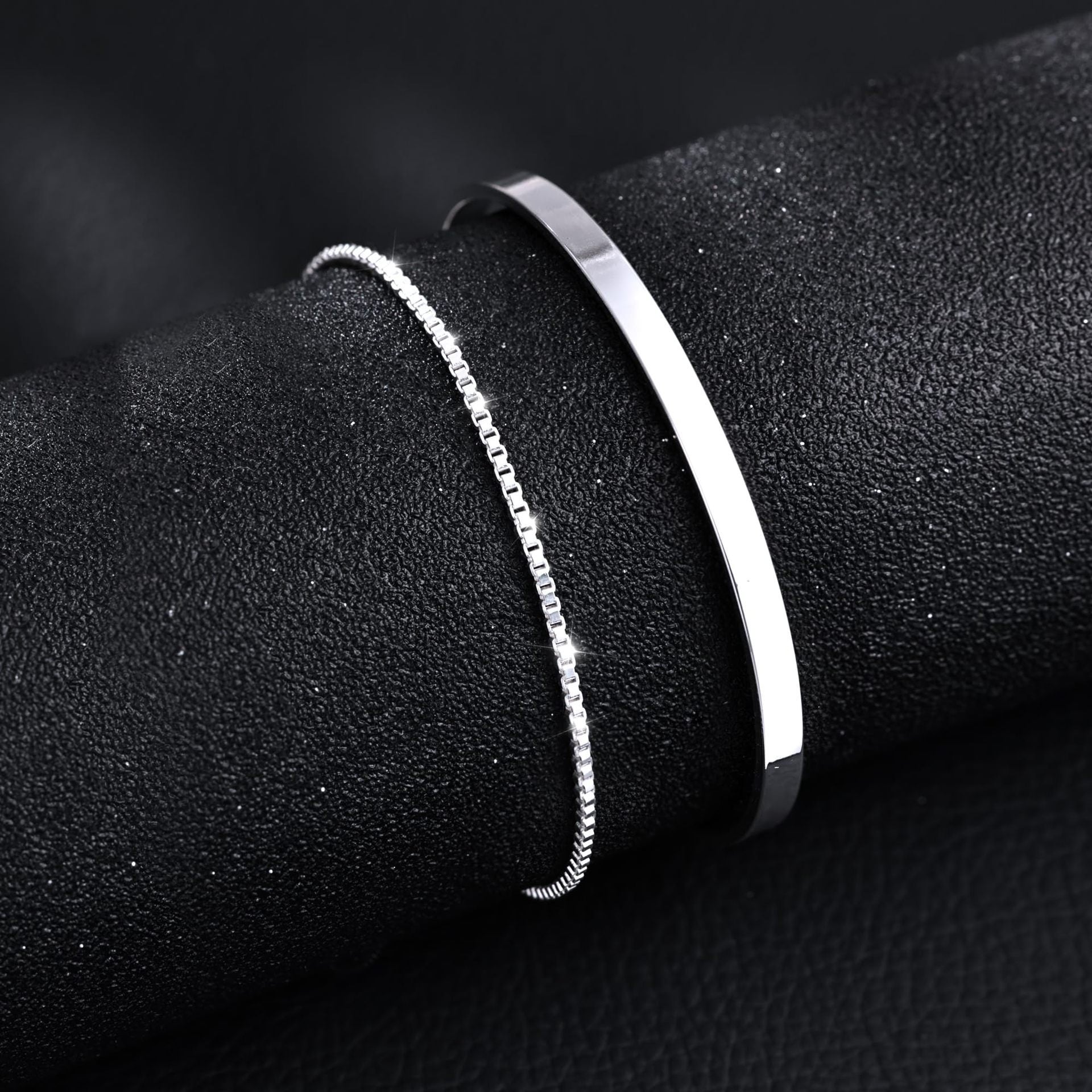 Bracelet à maillons cubains