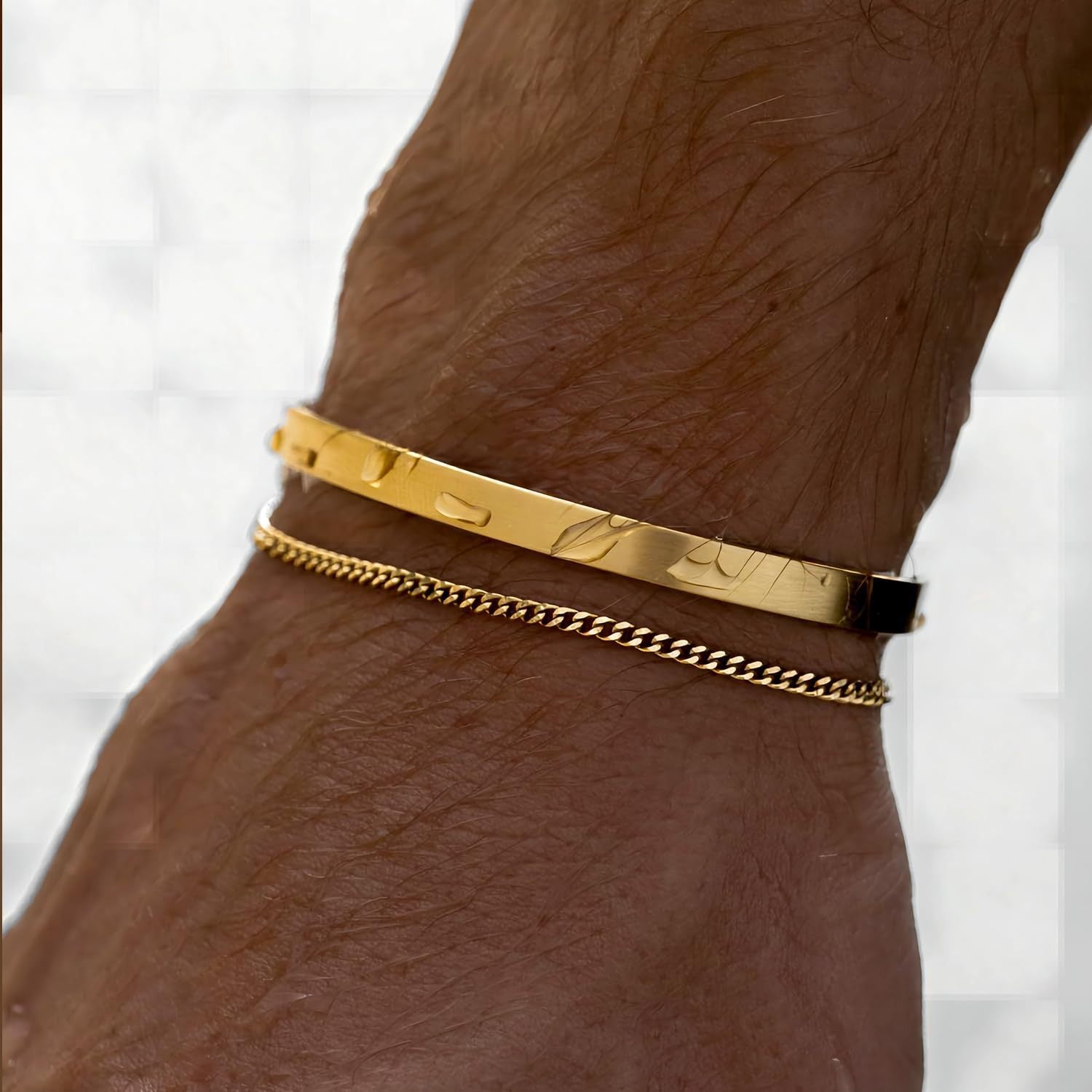 Bracelet à maillons cubains