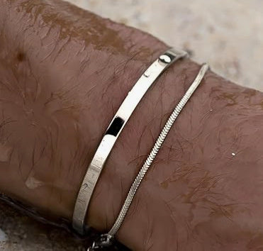 Bracelet à maillons cubains