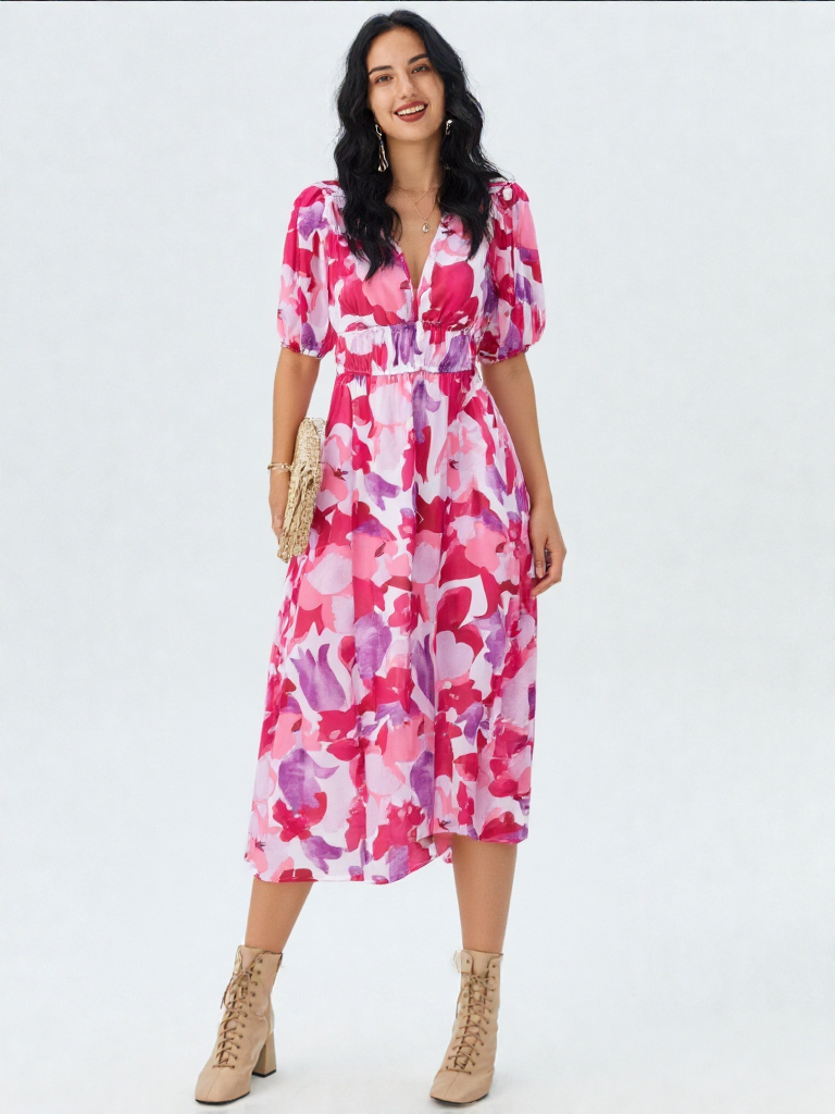 Isla™ | Robe Élégante à Fleurs